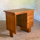 Vintage oak half-minister desk