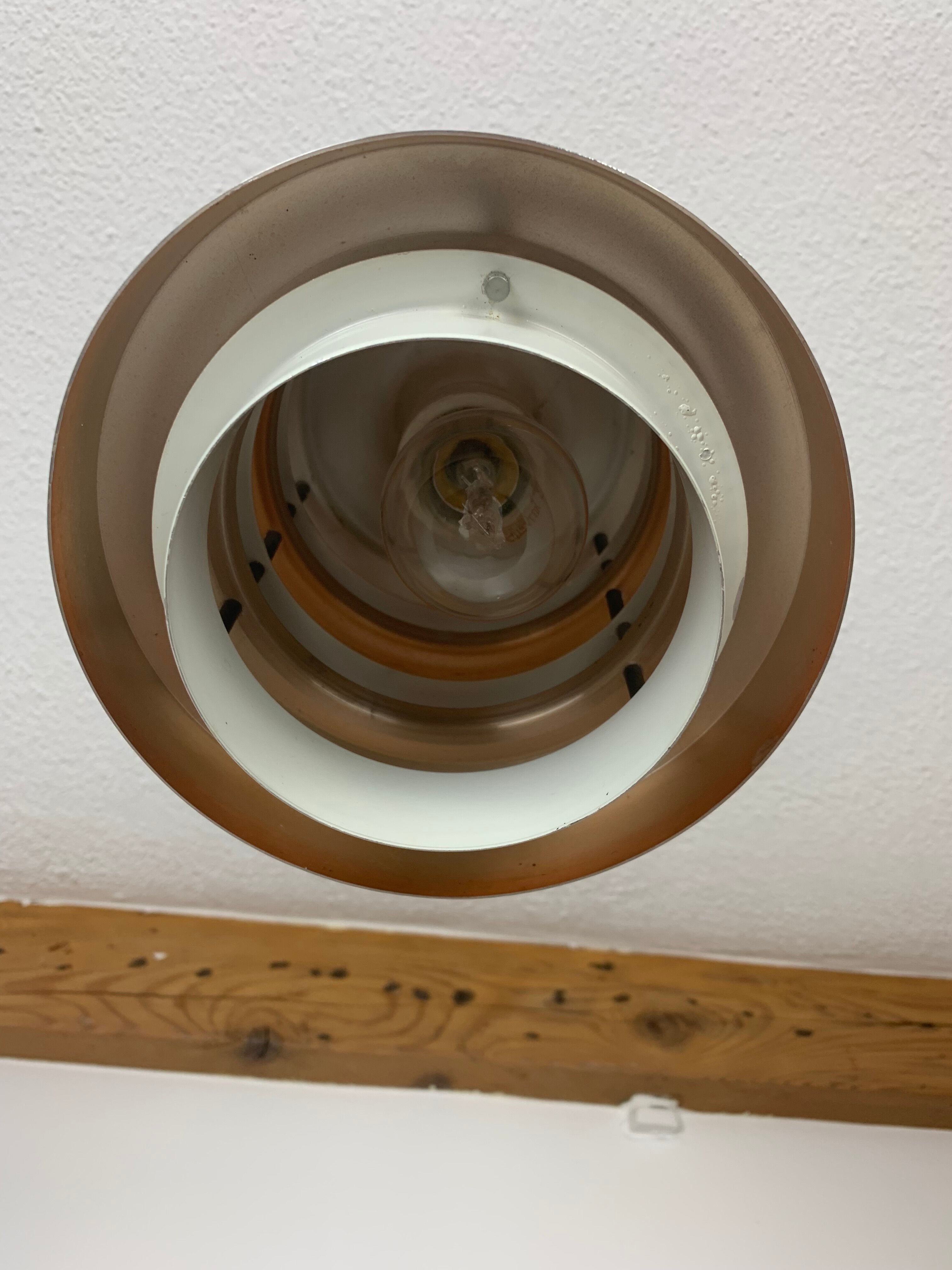 Scandinavian copper pendant lamp by MetallDrucker 60s