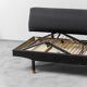 Canapé vintage 3 places dormeuse 1950s moderne antique