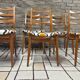 Set of 6 vintage Scandinavian chairs Bähre Mignon furniture 1960