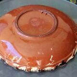 Dish, old fruit bowl in terracotta and ceramic