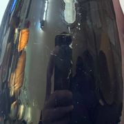 Black and red Murano glass vase by Nason & Moretti, Art Deco carafe
