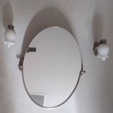 Miroir ovale + appliques