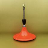 Space Age Design pendant light in orange lacquered metal