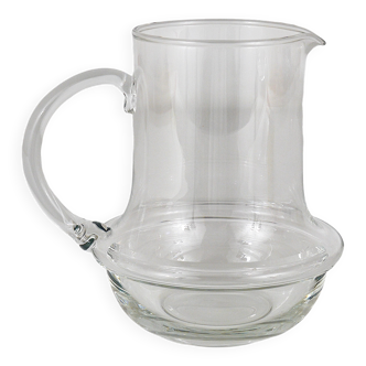 Mid-century glass pitcher by Carl Auböck, Ostovics Culinar, Austria, 1970s.