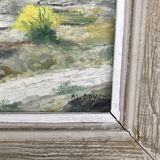 Old oil painting Genets 1964