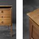 Vintage Mid-Century Danish Modern Brown Teak Desk by Arne Vodder