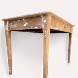 Weathered wooden desk