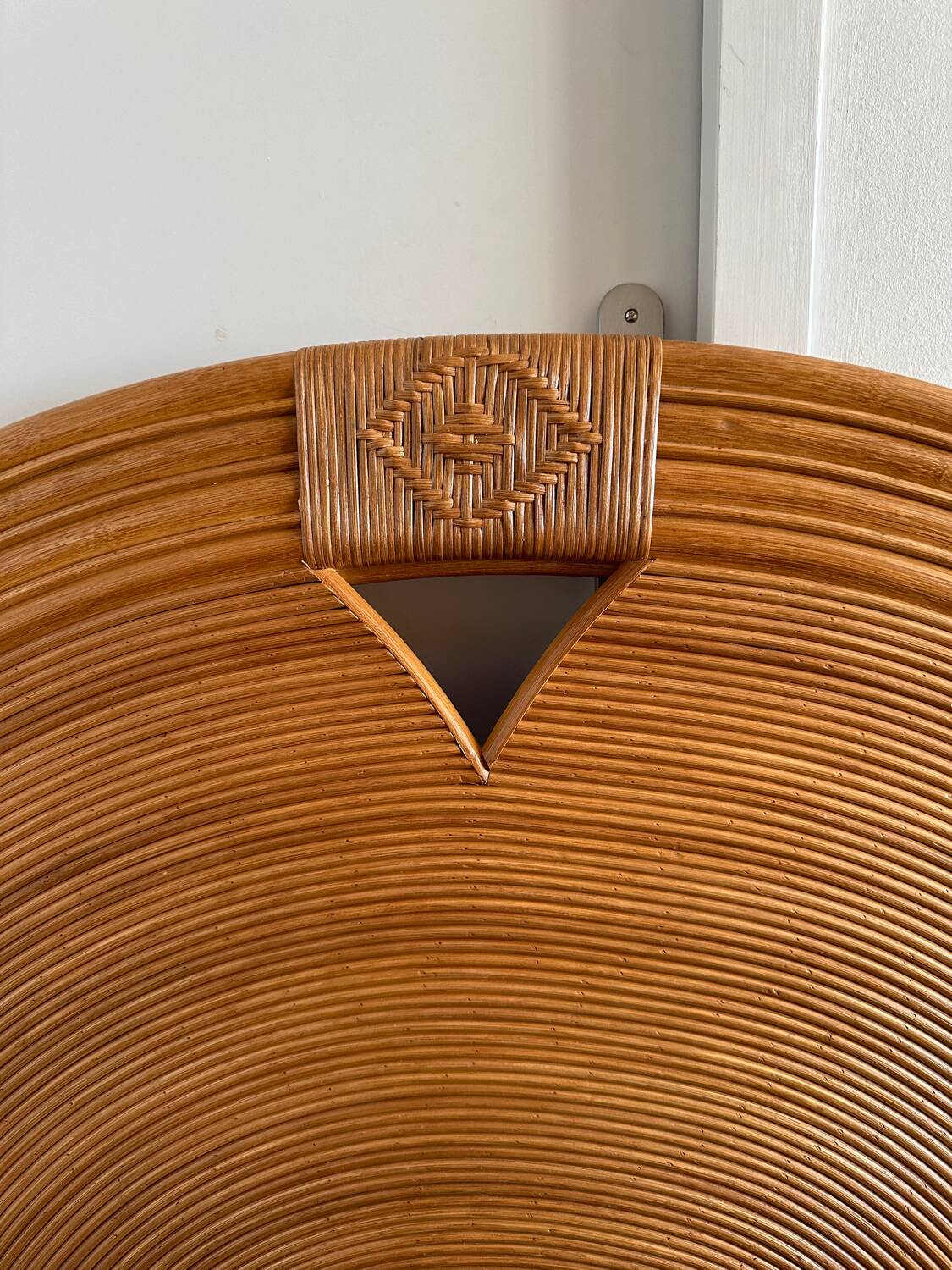 Rattan headboard