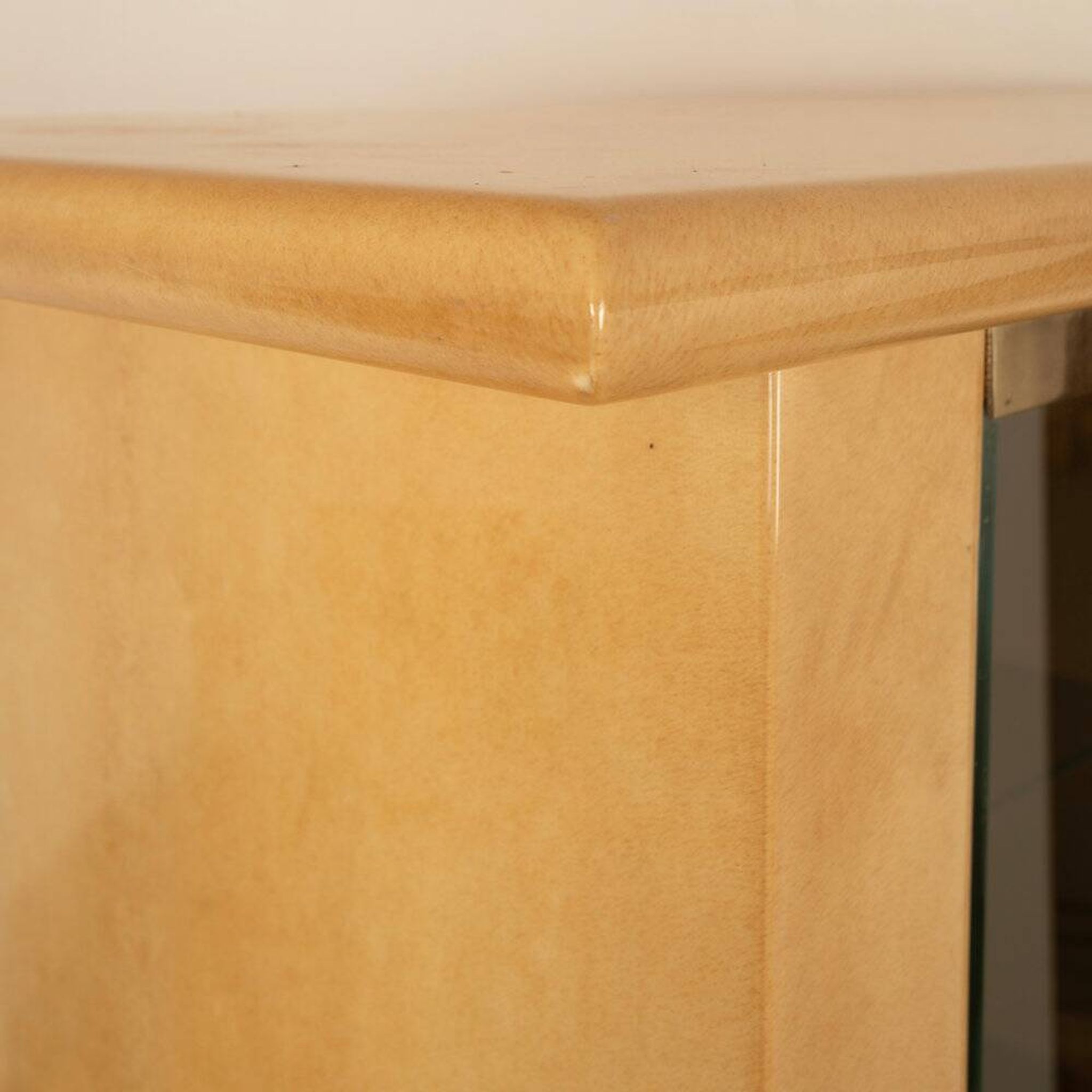Parchment cabinet by Aldo Tura for Tura Milano