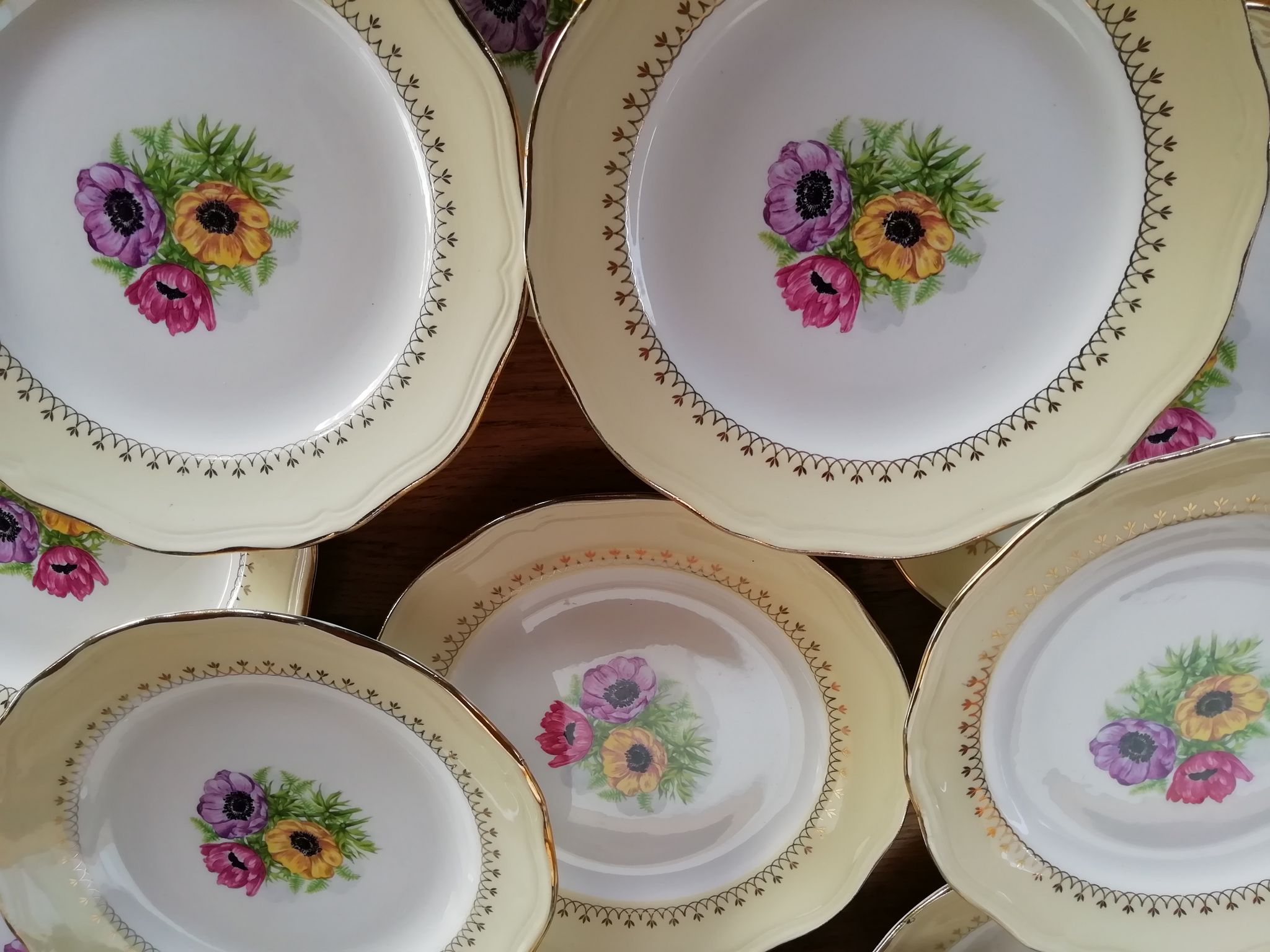Lot of 12 dessert plates L'Amandinoise Coopélia