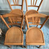 Lot of 4 vintage bistro chairs