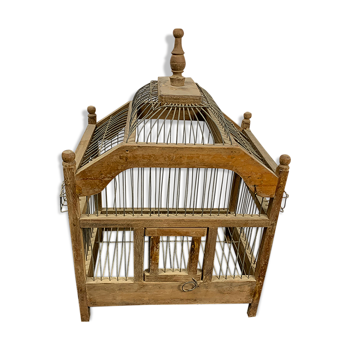 Wooden birdcage