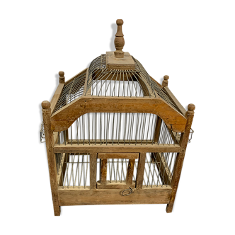 Wooden birdcage