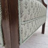 1950s, Danish vintage lounge chair, reupholstered, blend wool fabric.