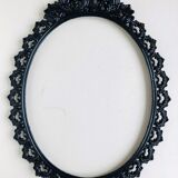 Black lacquered bronze frame