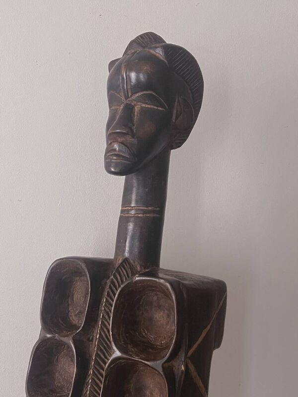 Grand jeu Awale Baoule en bois (Burkina Faso)