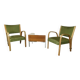Pair of Bow Wood Steiner Mid-Century armchairs