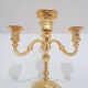 Five-branch chandelier, Hollywood Regency, gilded brass, BMF, Germany, 1960s.