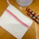 Old striped cotton towel
