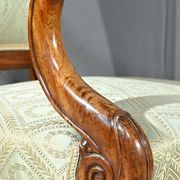 Pair of Crossed Armchairs in Mahogany, Restoration Period – Early 19th Century