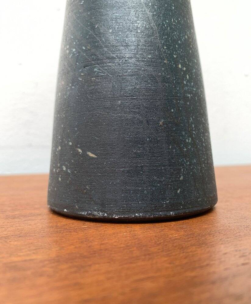 Brutalist Vintage Carafe Vase by Gerhard Liebenthron, 1980