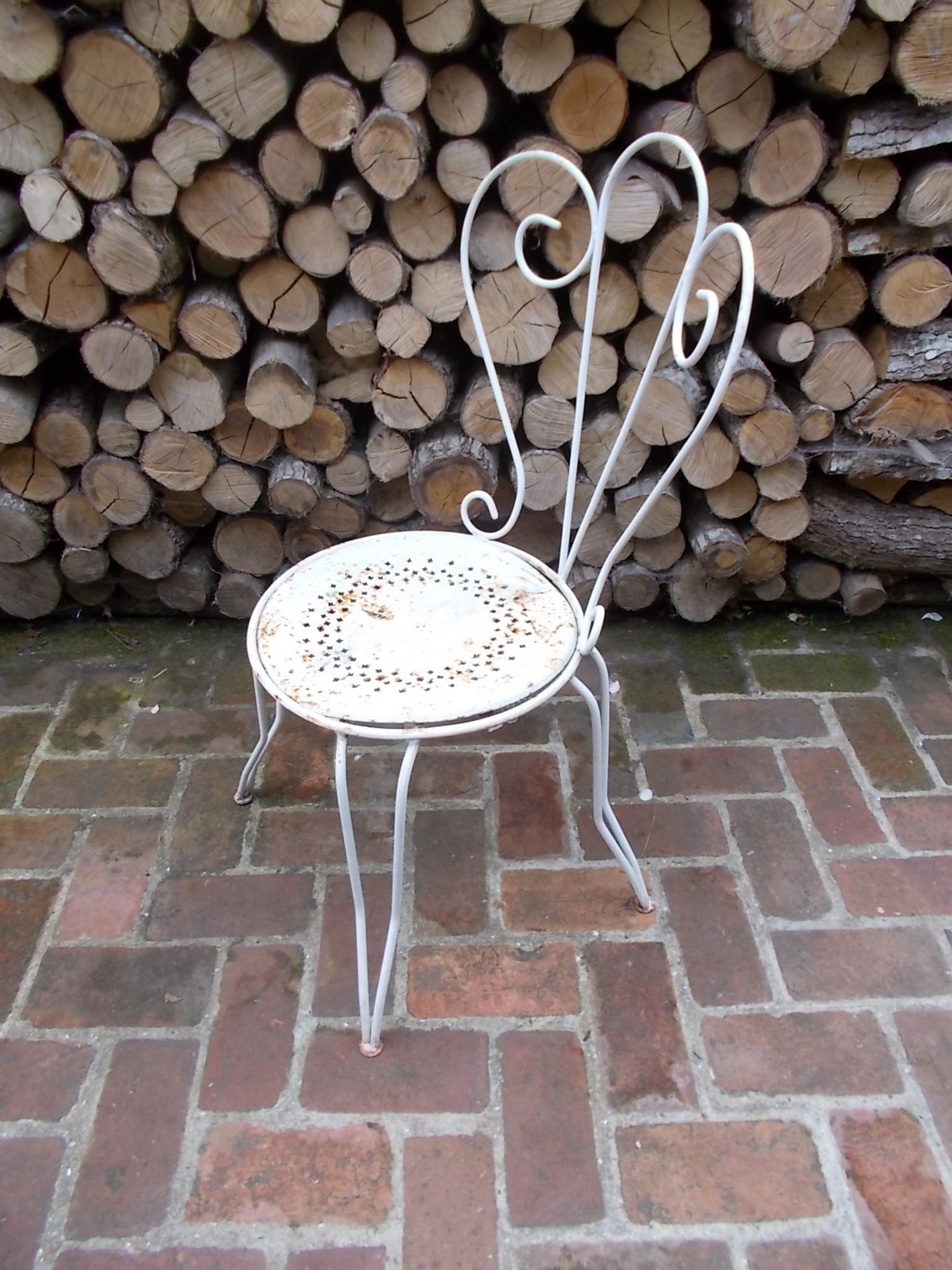 Chaise en fer forgé