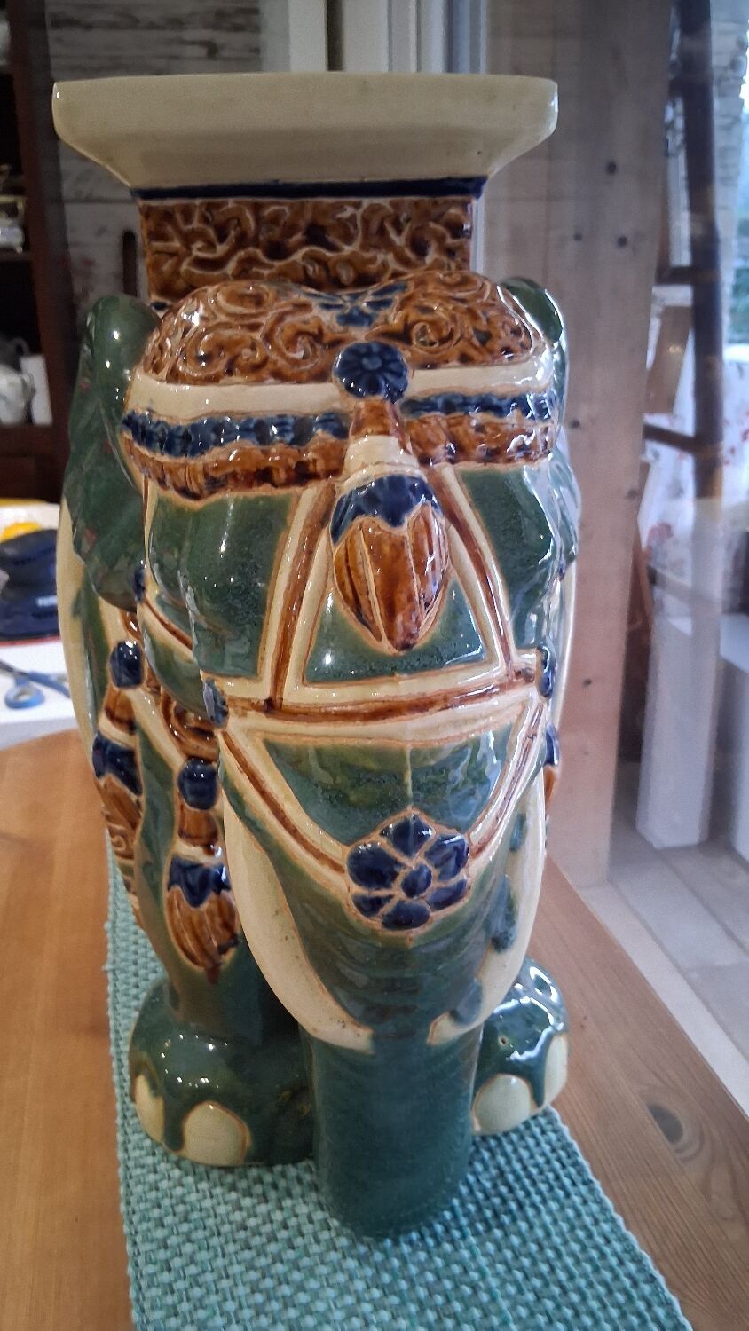 Large ceramic elephant