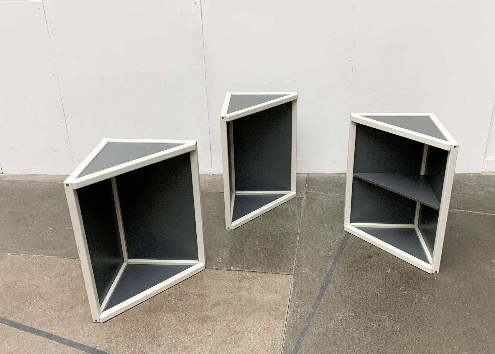 Postmodern angle systems by Elmar Flötotto for Flötotto, Germany, 1980s, set of 3.