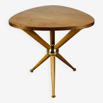 Table d'appoint tripode Spoutnik années 50