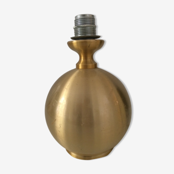 Pied de lampe boule métal doré vintage