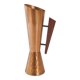 Vintage scandinavian vase denmark 1960 dahlmann in teak & hammered copper 60s