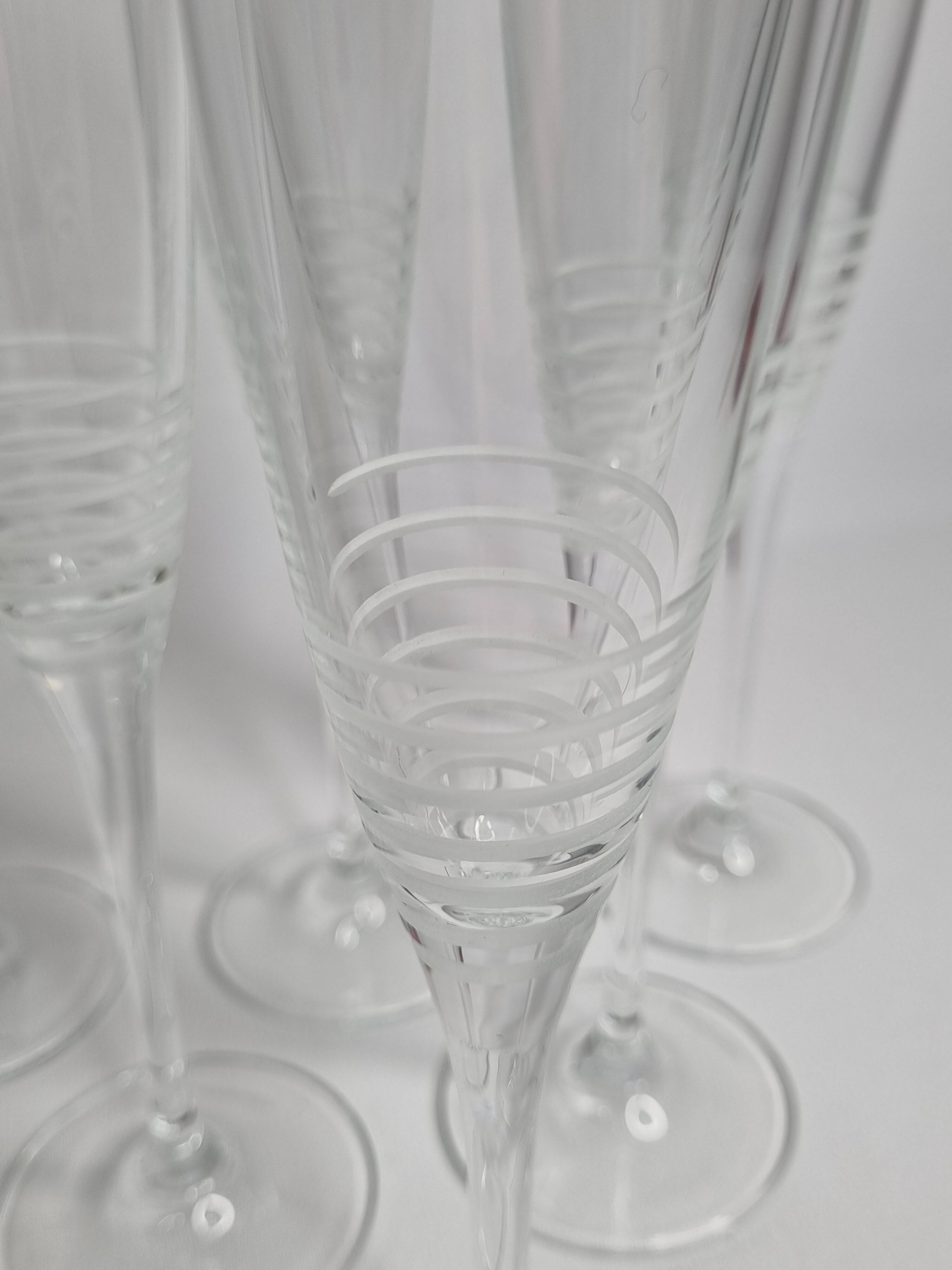 Flûtes à champagne Villeroy et Boch en cristal, 26 cm
