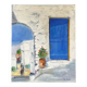 Painting the blue door