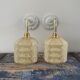Pair of glass wall sconces by Clichy tulips Art Deco