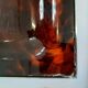 Pair of vintage trays in briar effect lucite