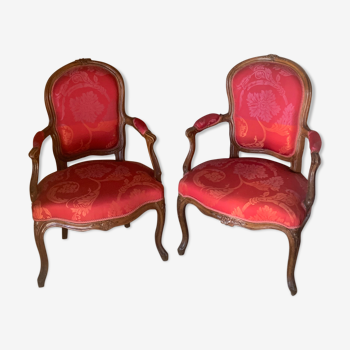 Paire de fauteuils époque Louis XVI