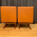 A pair of armchairs by ludvik volak, drevopodnik holesov, czechoslovakia, 1960s