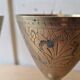 Lot 5 Calisse Verre En Laiton