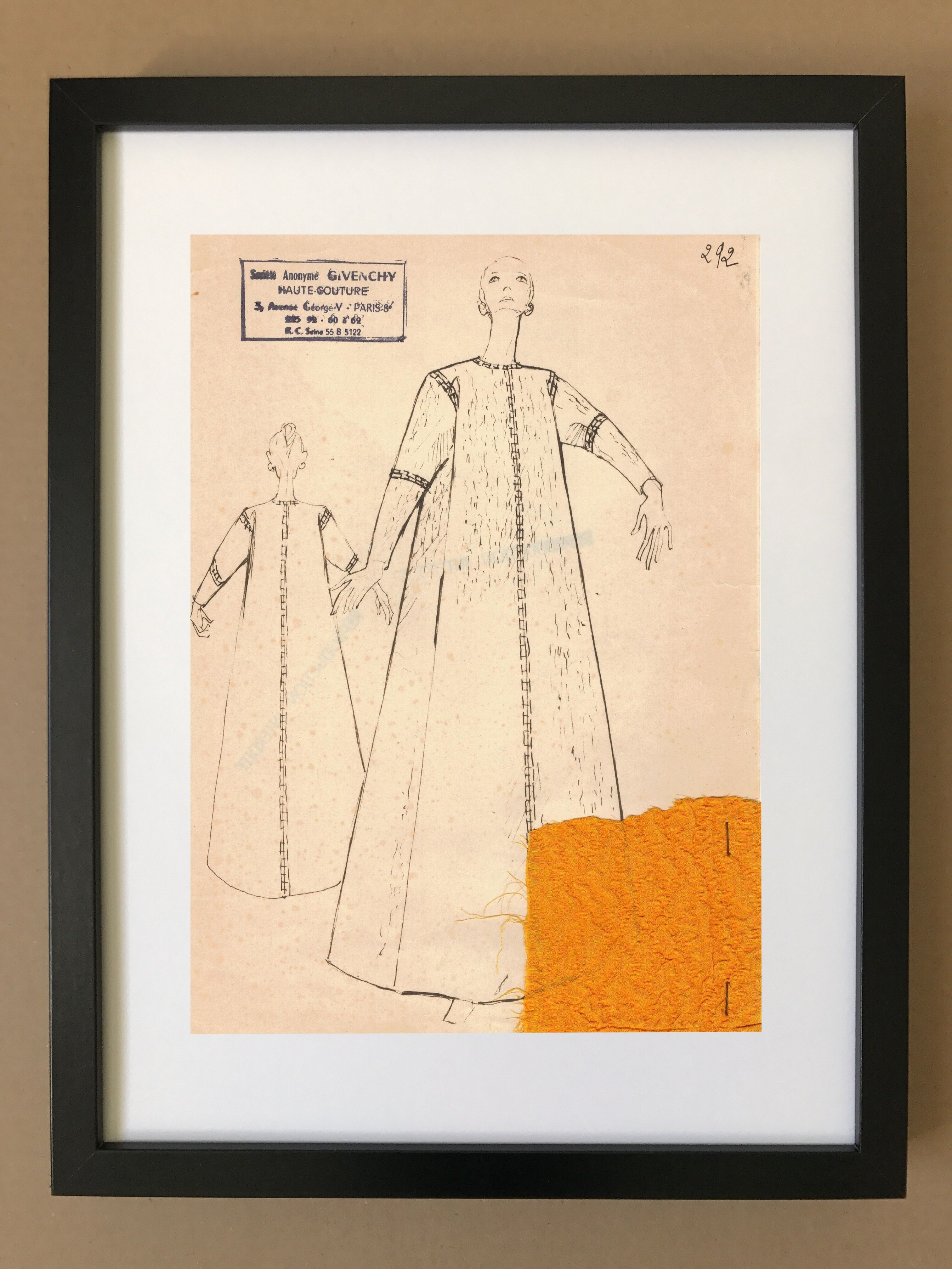 Drawing of the house Givenchy
