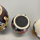 Set of 3 multi-color fat lava op art pottery vase made bay ceramics, germany