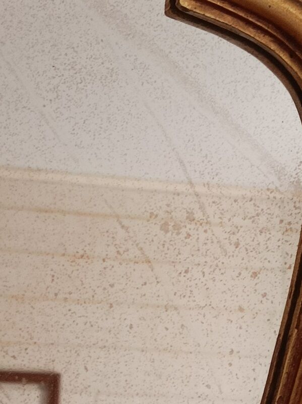 Baroque mirror gilded solid wood frame