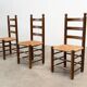 Ensemble de six chaises de salle à manger françaises par Charles Dudouyt