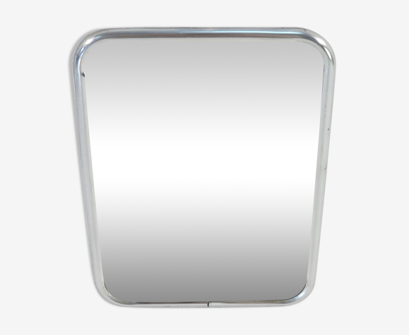 Miroir de barbier en metal a poser vintage 18 X 13, 5 cm