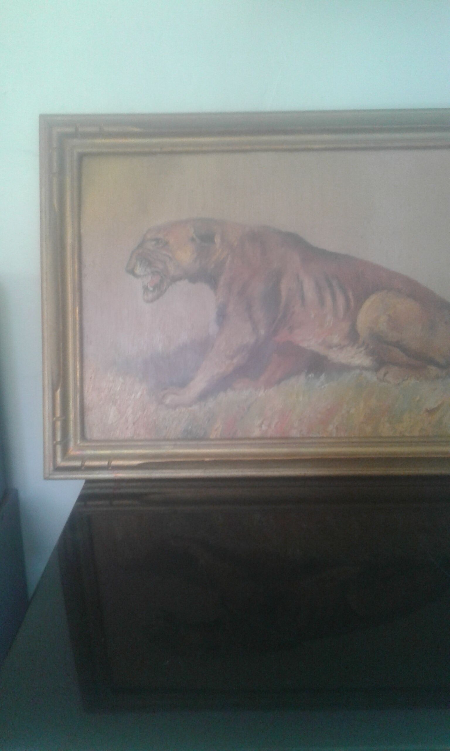 Lioness painting by Xavier Sager