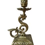 Bougeoir en bronze, fin xixe
