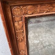 Miroir XIX/XX finition rouge