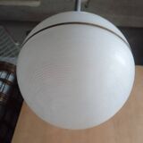 Plafonnier suspension art deco / boule verre 1940