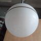 Plafonnier suspension art deco / boule verre 1940