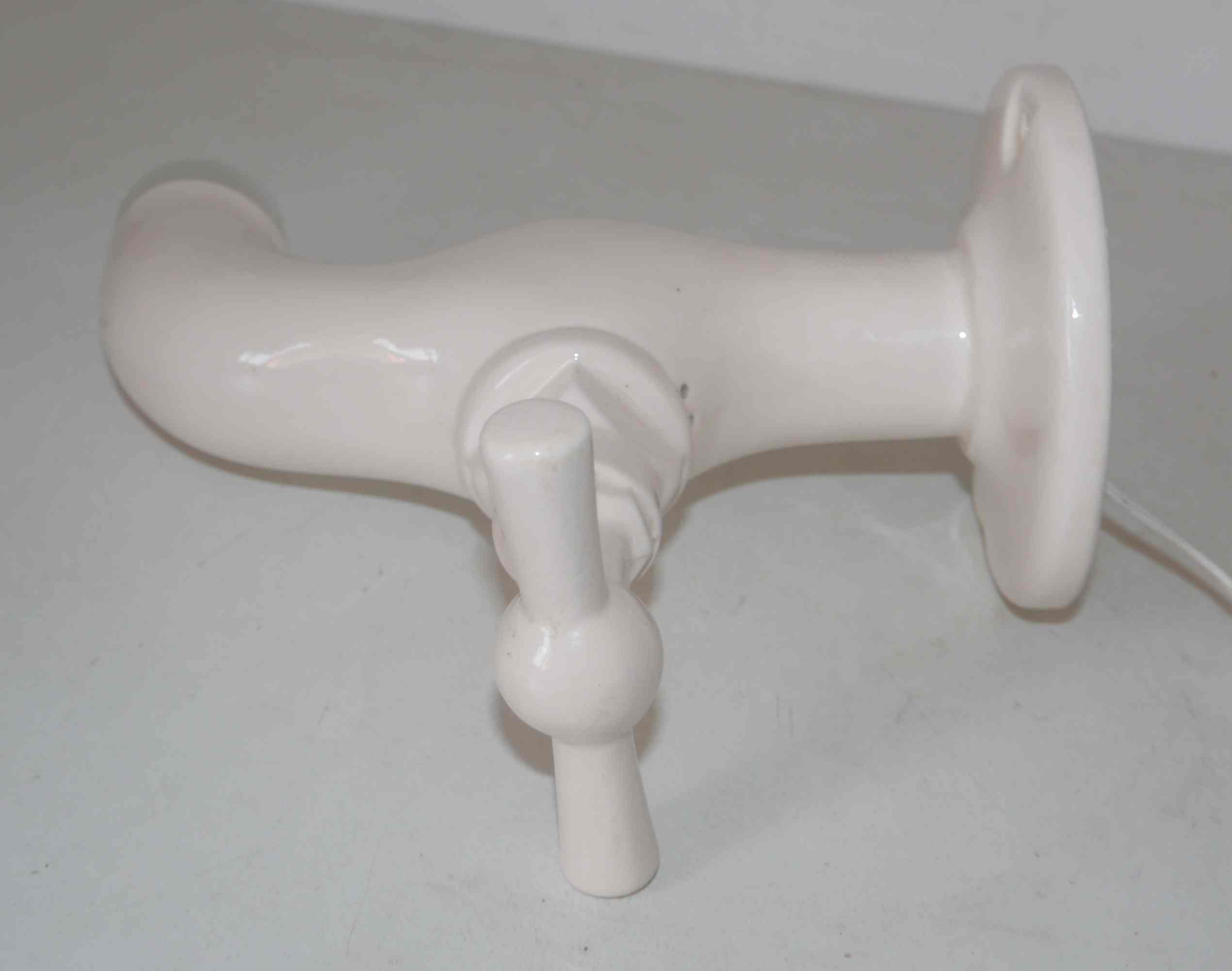 "Robinet" wall lamp from Roche Bobois 80's ceramic